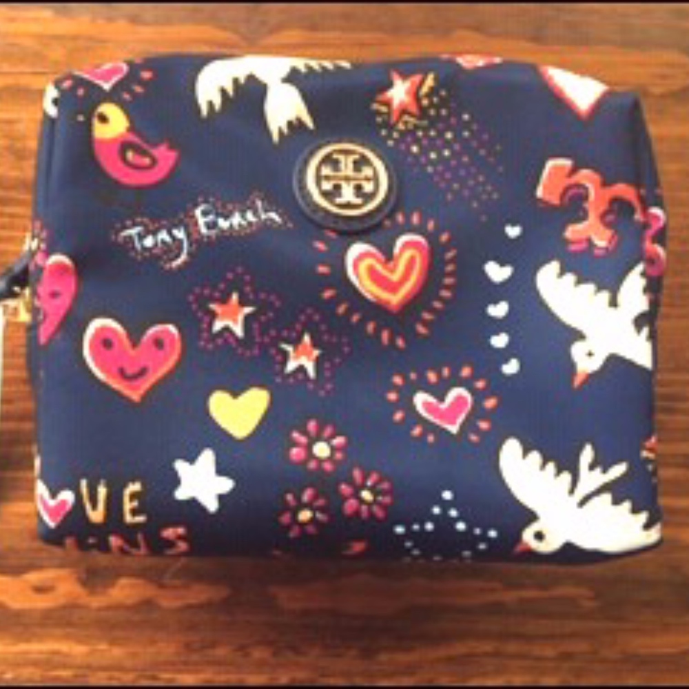 Tory Burch PeaceLoveDove Small Cosmetic Bag